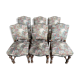 Suite de 6 chaises de style Louis XIII
