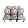 Suite de 6 chaises de style Louis XIII