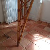 Vintage rattan dining table