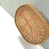 Rattan elephant table vintage side table