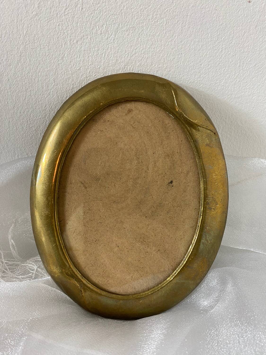 Old brass photo frame