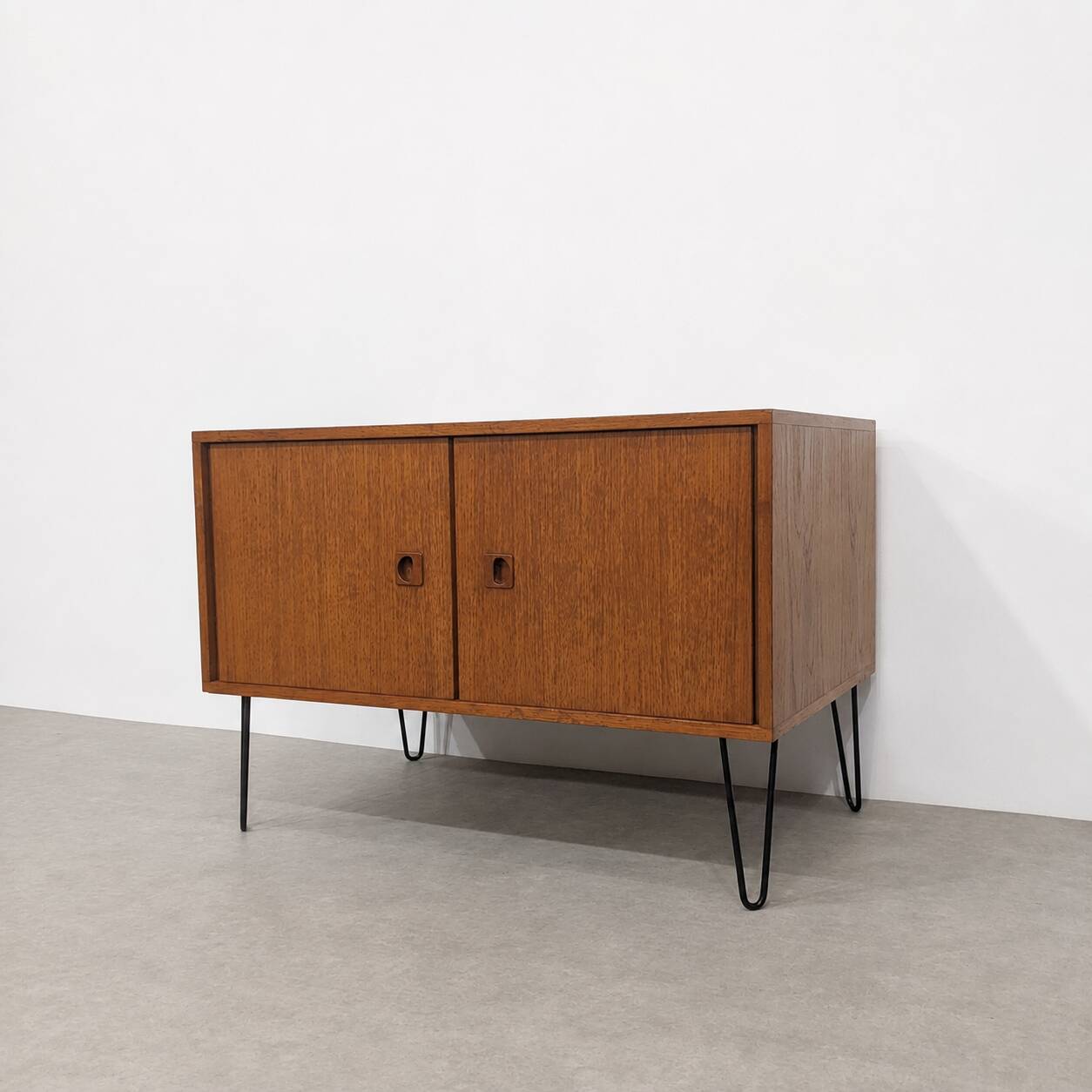 Vintage MDK lowboard in teak, Belgium, 1960s.