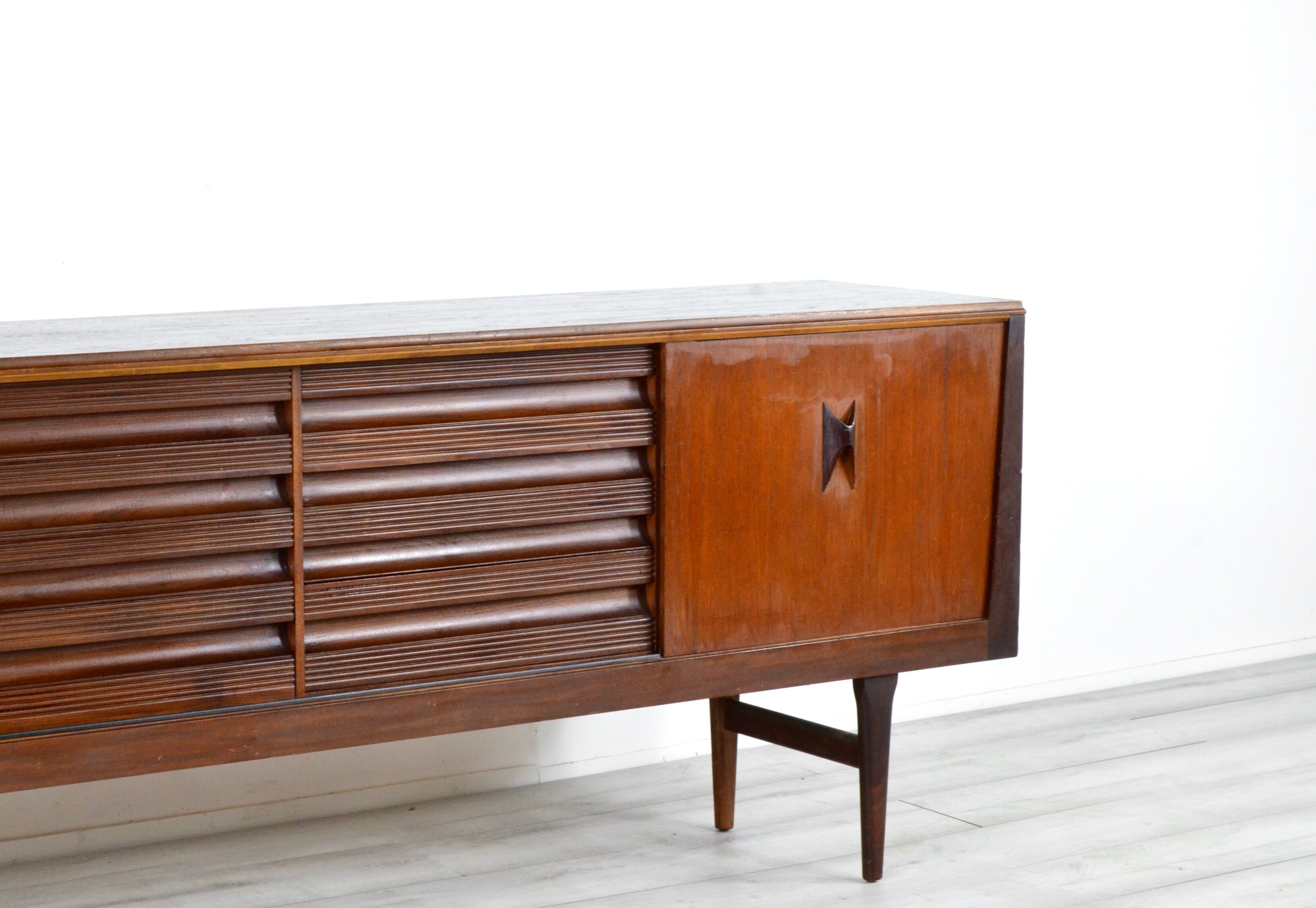 Midcentury teak sideboard long john by elliots of newbury