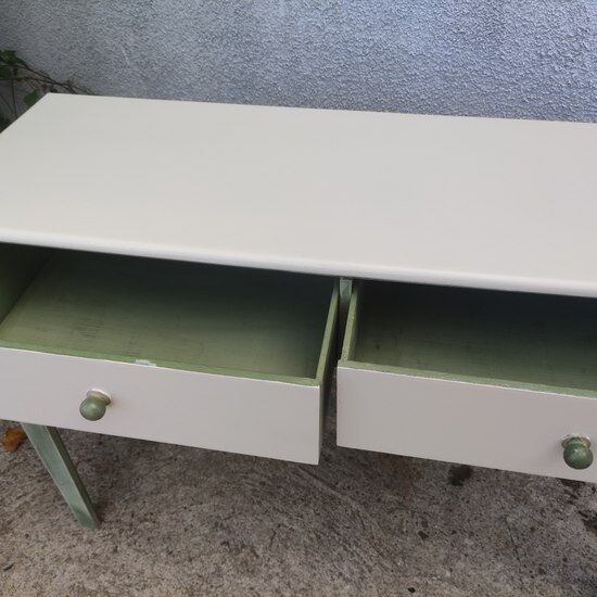 Console and two stools