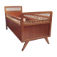 Lit enfant rotin vintage