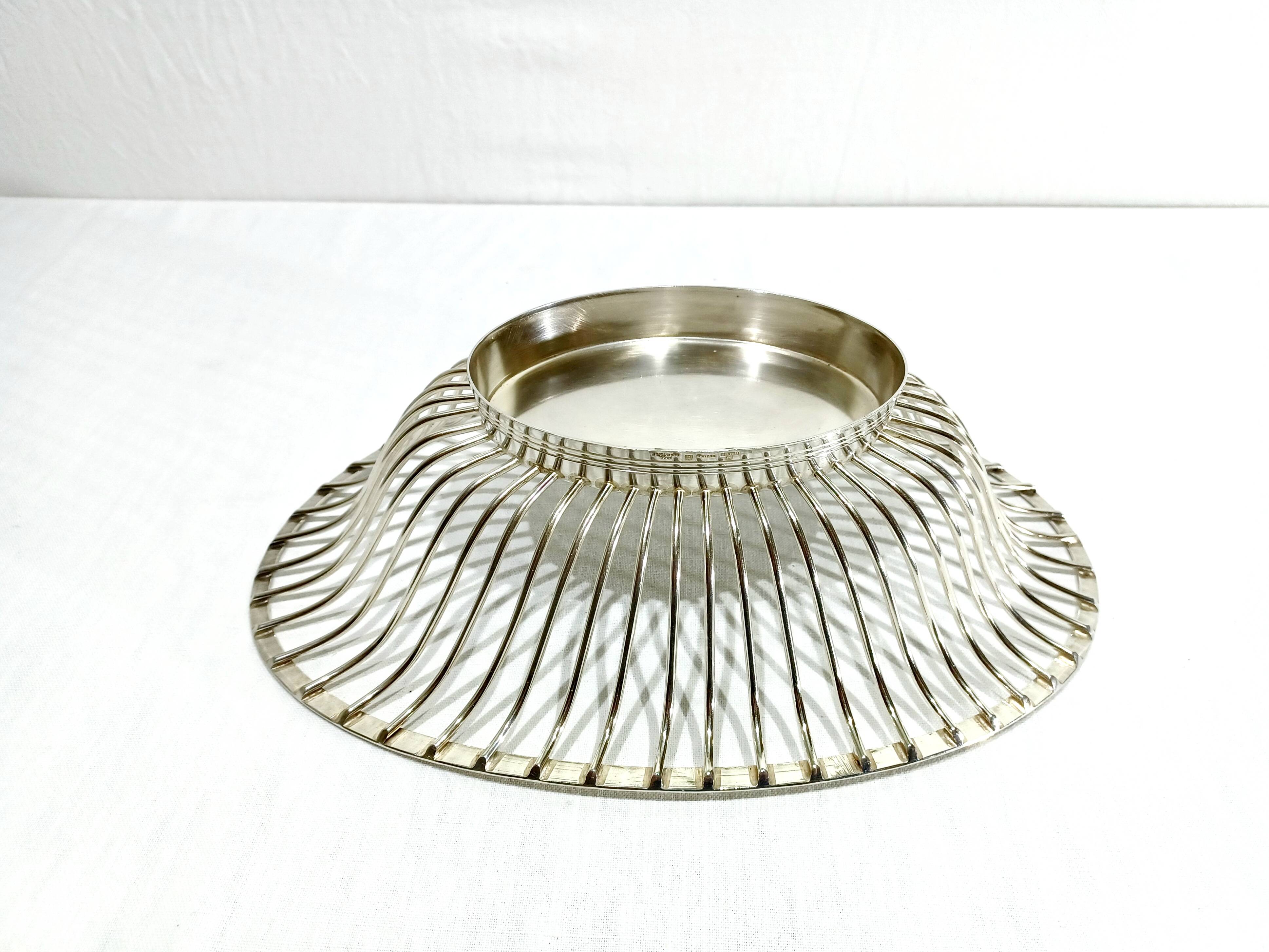 SILVER METAL BANQUETTE CHRISTOFLE GALLIA COLLECTION