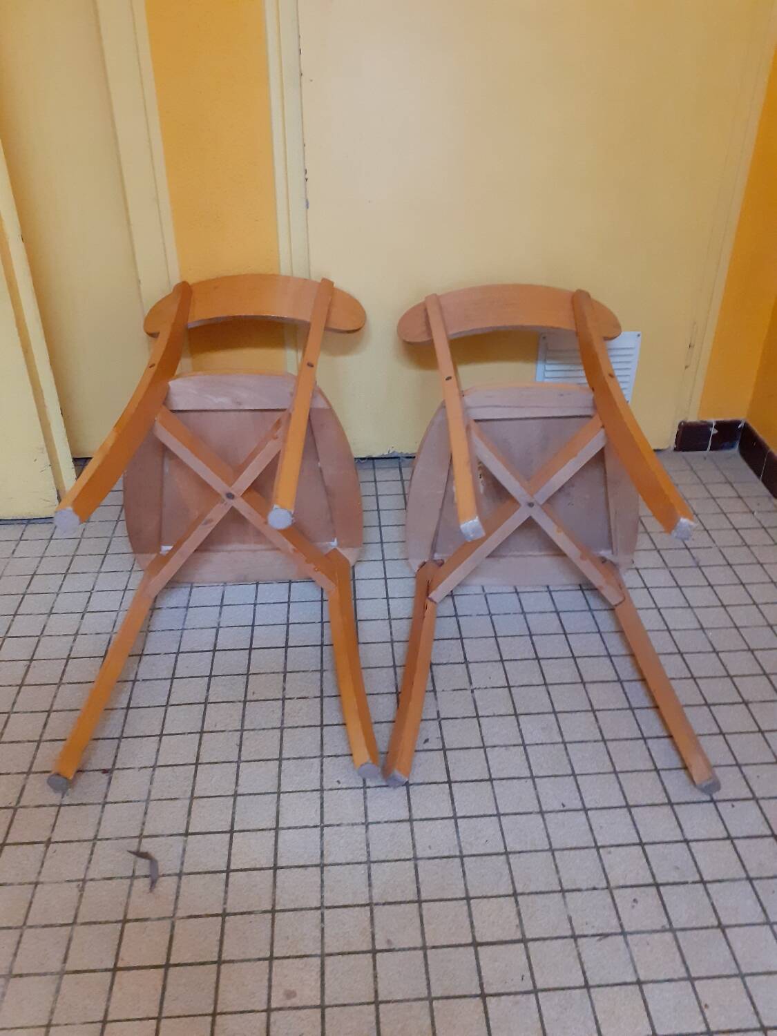 Paire de chaises bistrot