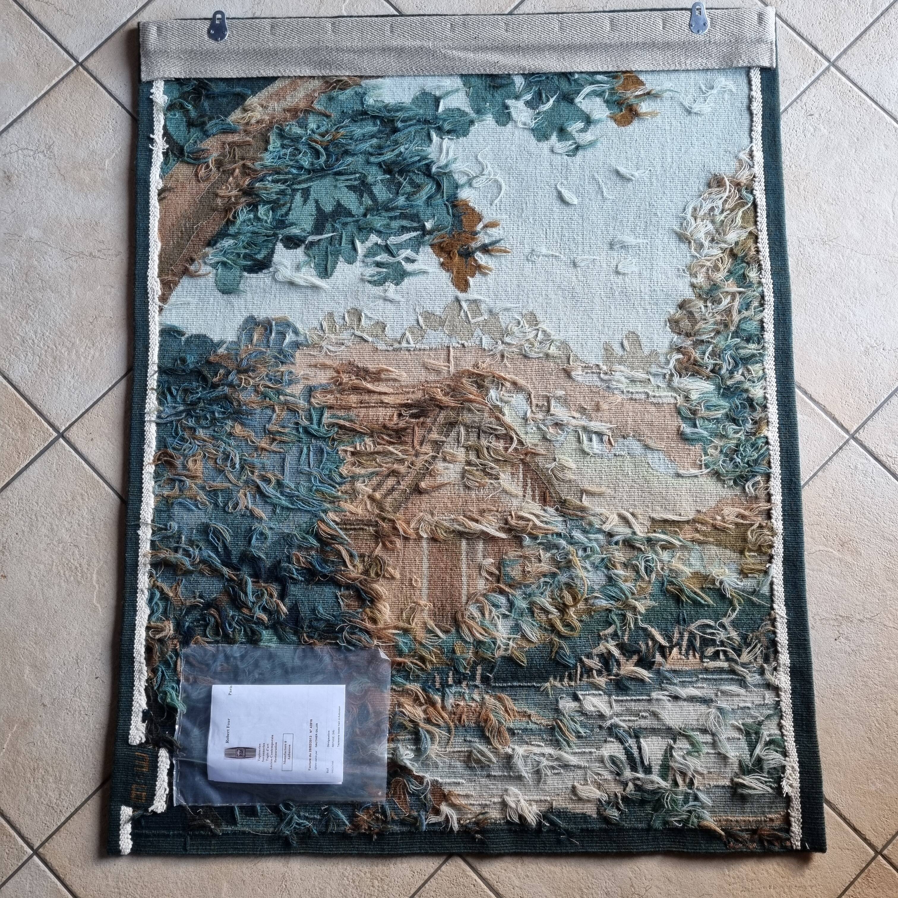 Robert Four Aubusson tapestry 'The refuge'