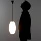 Vintage glass ceiling light, design, Italy, 1960s