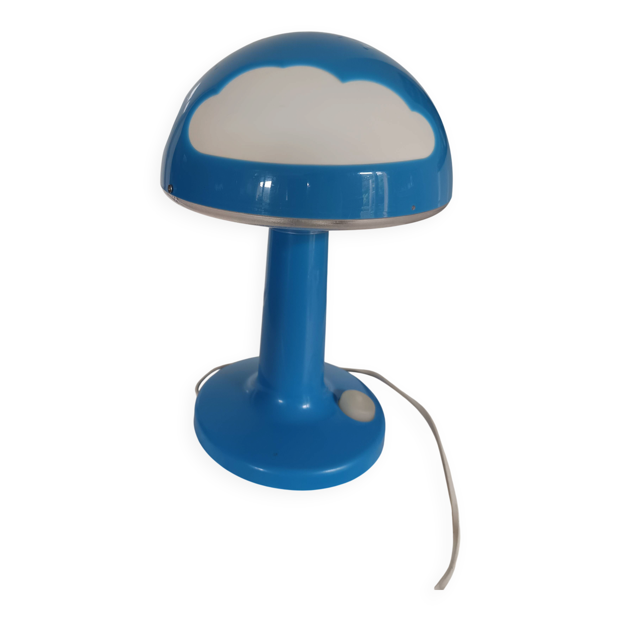 IKEA SKOJIG blue vintage lamp – Space Age design / 2000s