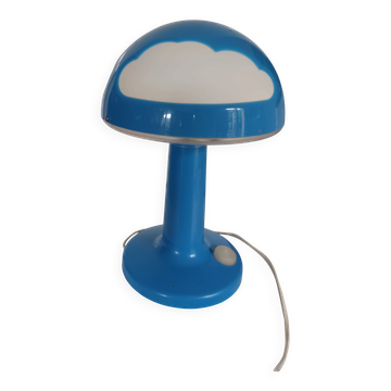Lampe ikea skojig bleue vintage – design space age / années 2000