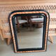 Antique mirror Louis Philippe , fireplace mirror , vintage French , 62 cm x 58 cm