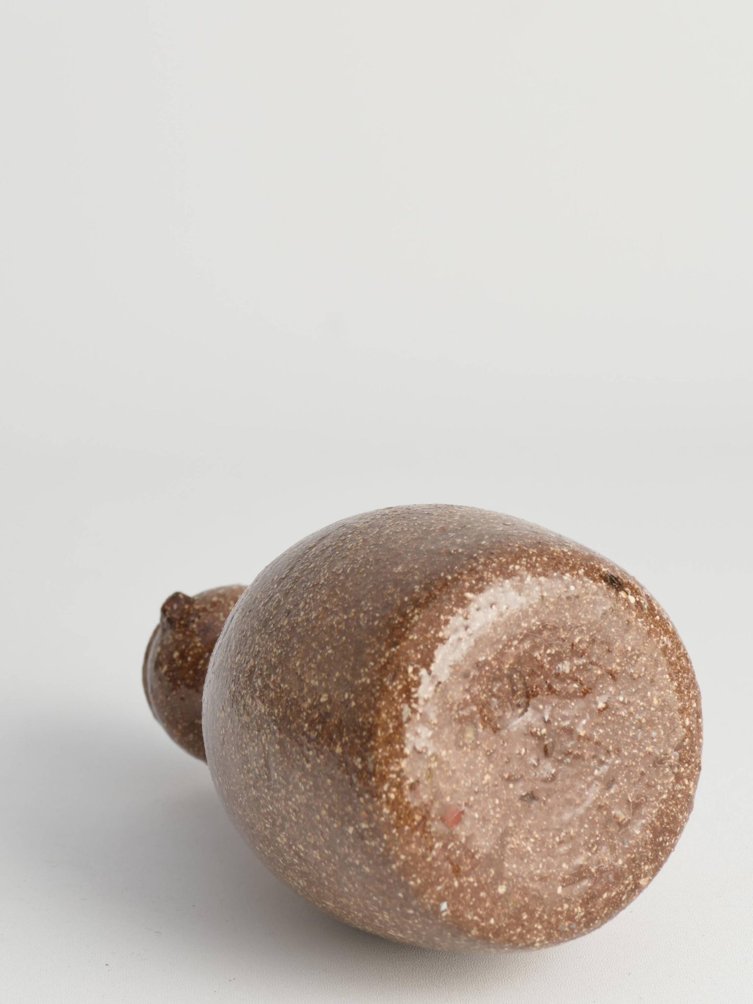 Japanese Shigaraki Inspired Handmade Stoneware Vase with Barnacle-Like Texture