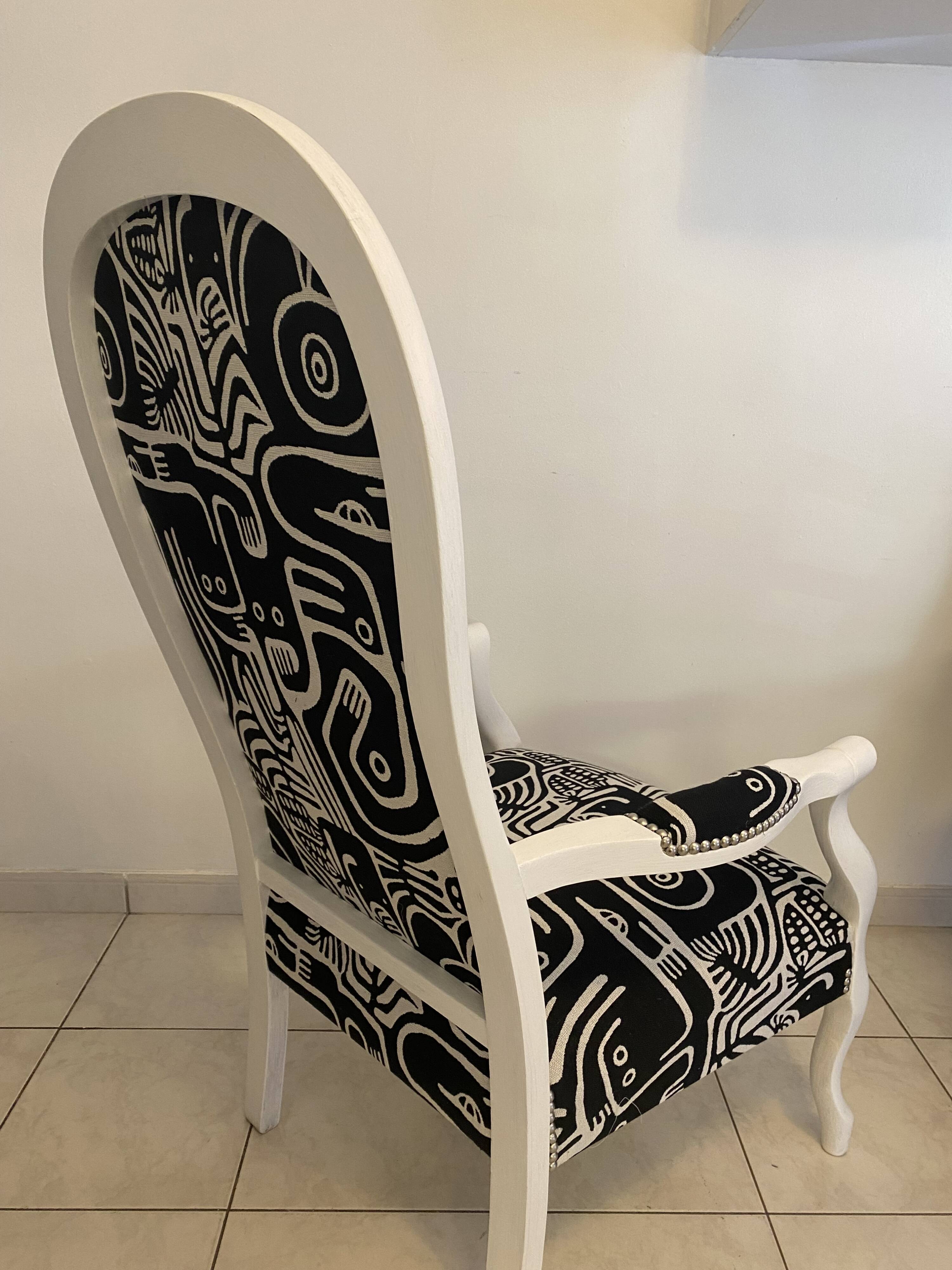 Fauteuil Voltaire, restauré