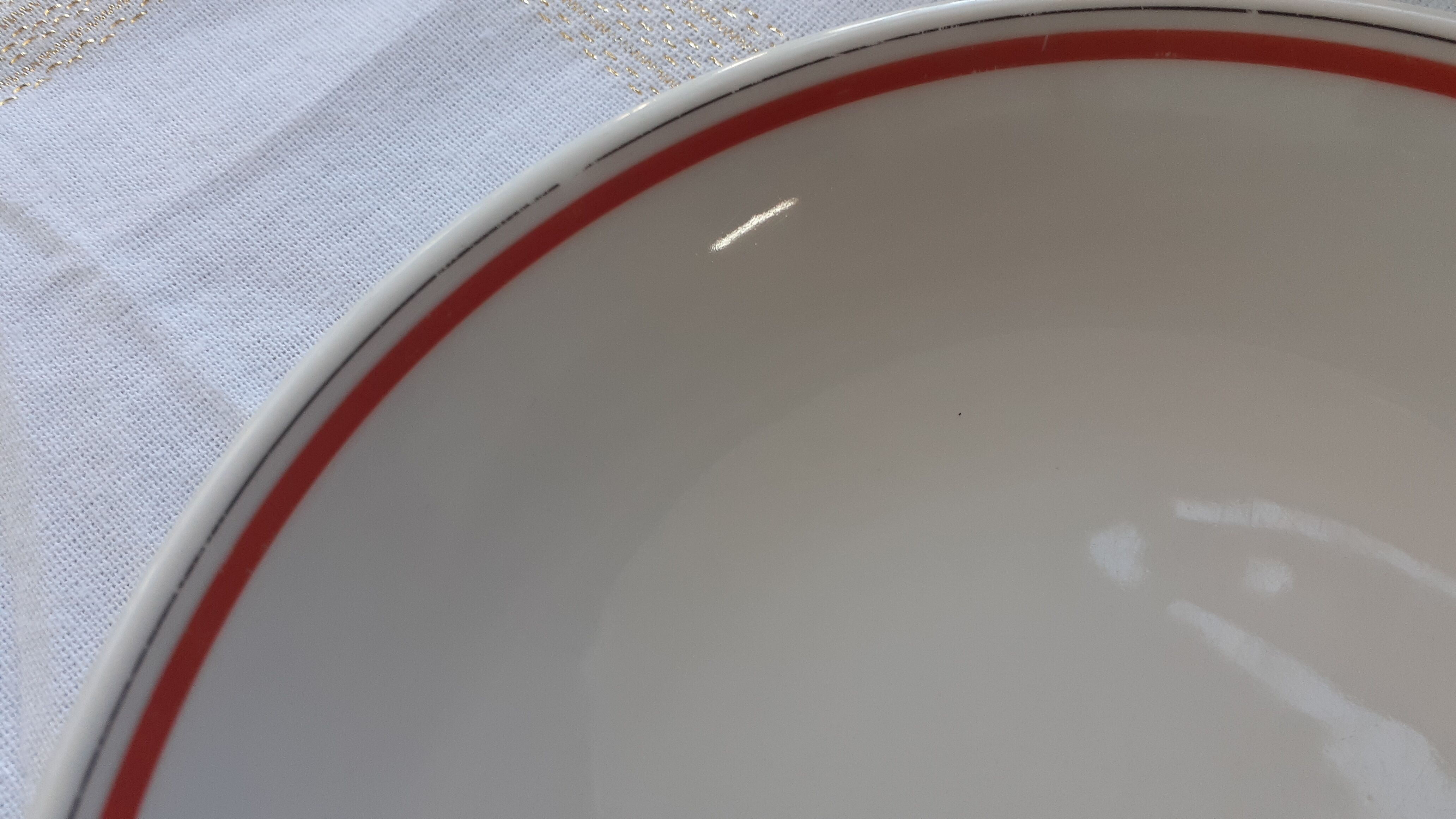 Vintage plate porcelain of auteuil