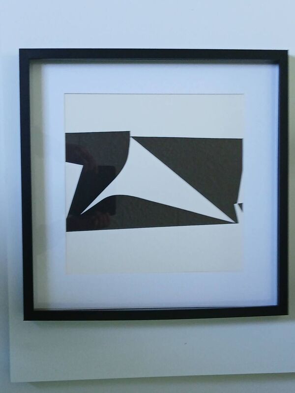 Tableau Vintage Art Optique - Victor Vasarely - Cadre 40x40cm