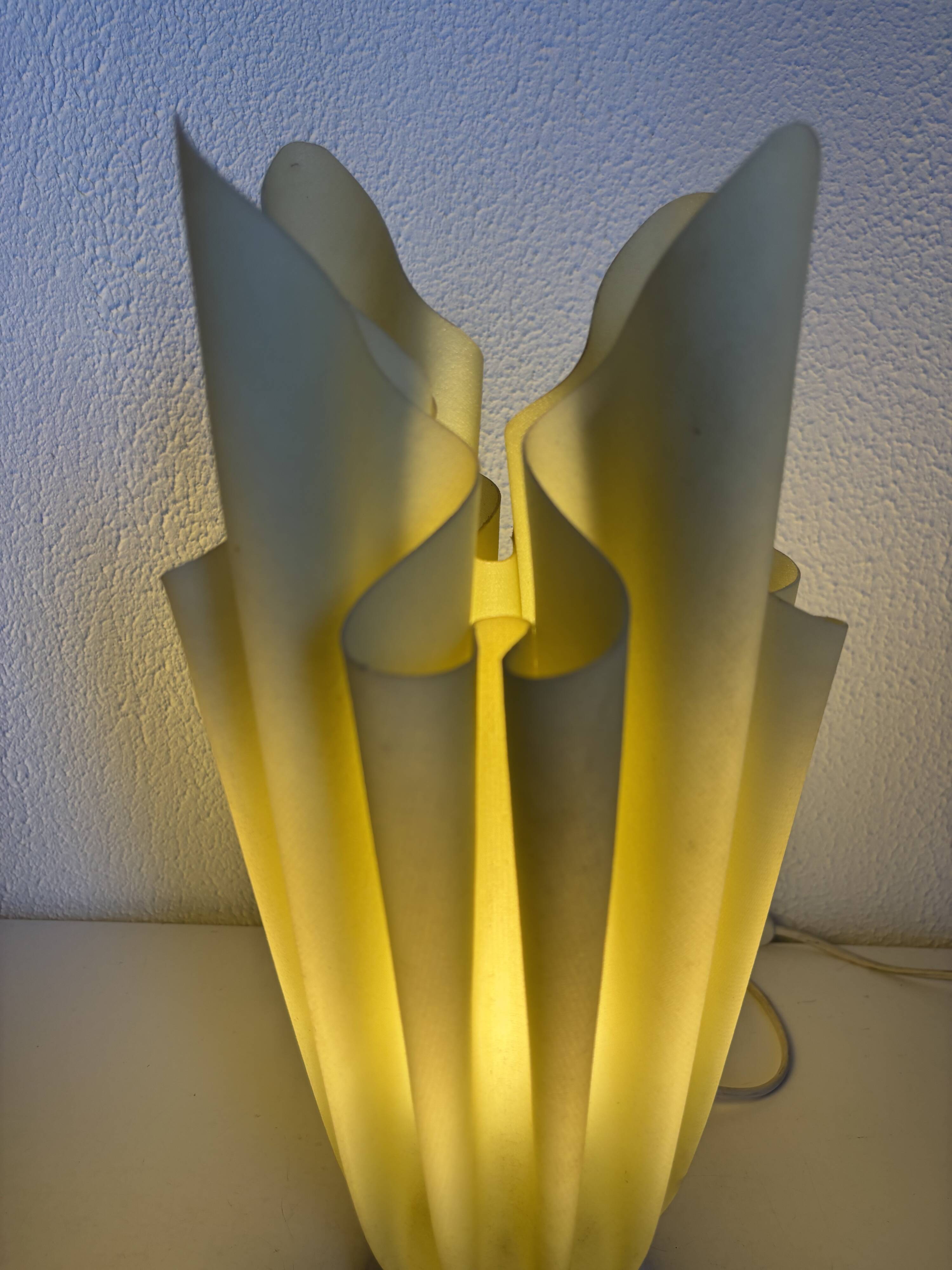 Lampe vintage 1970 de table Ophélie Georgia Jacob vert amande - 37 cm