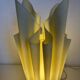 Lampe vintage 1970 de table Ophélie Georgia Jacob vert amande - 37 cm