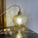 Vintage amber glass globe lamp