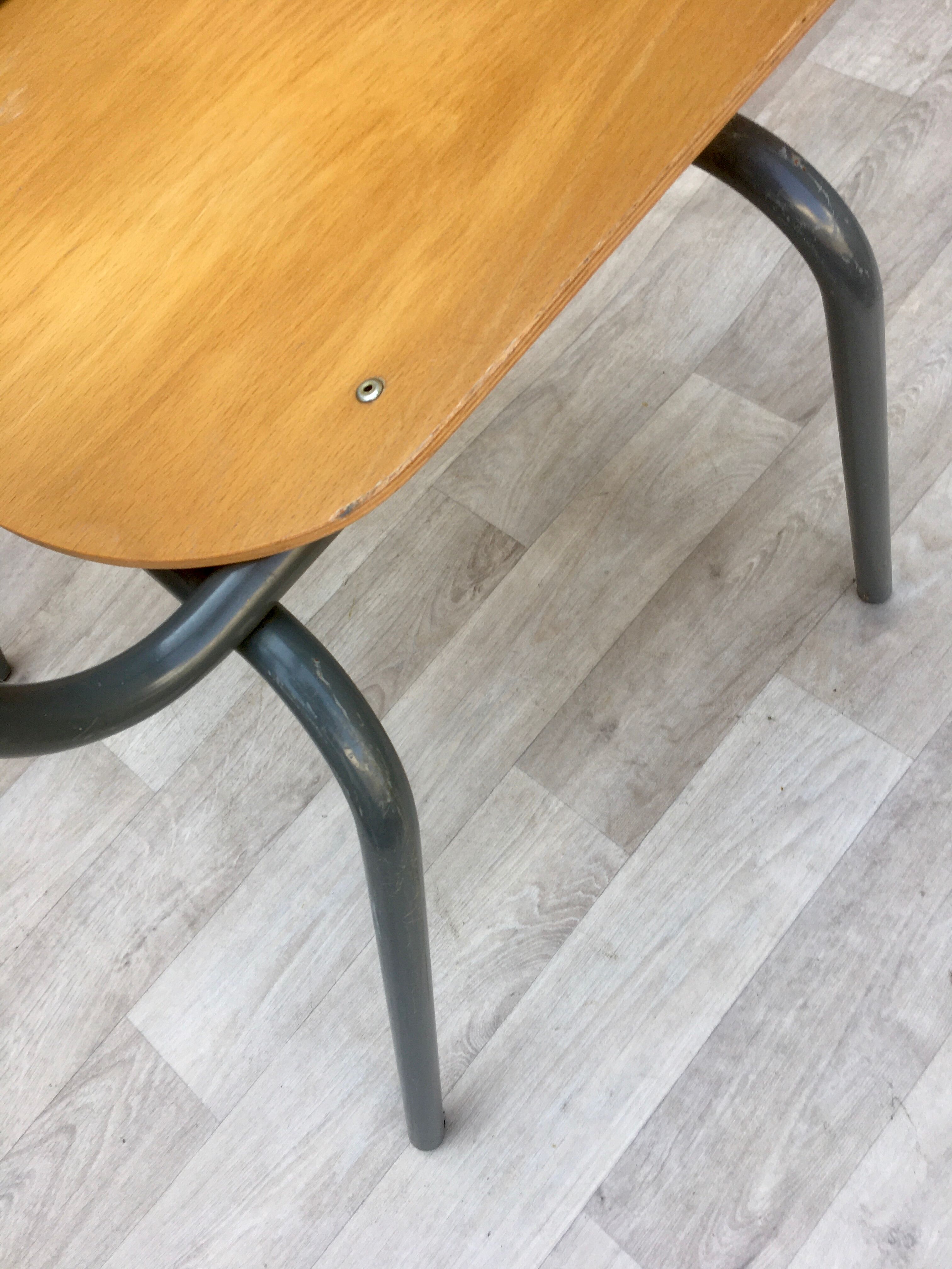 Set of 4 vintage chairs with armrests