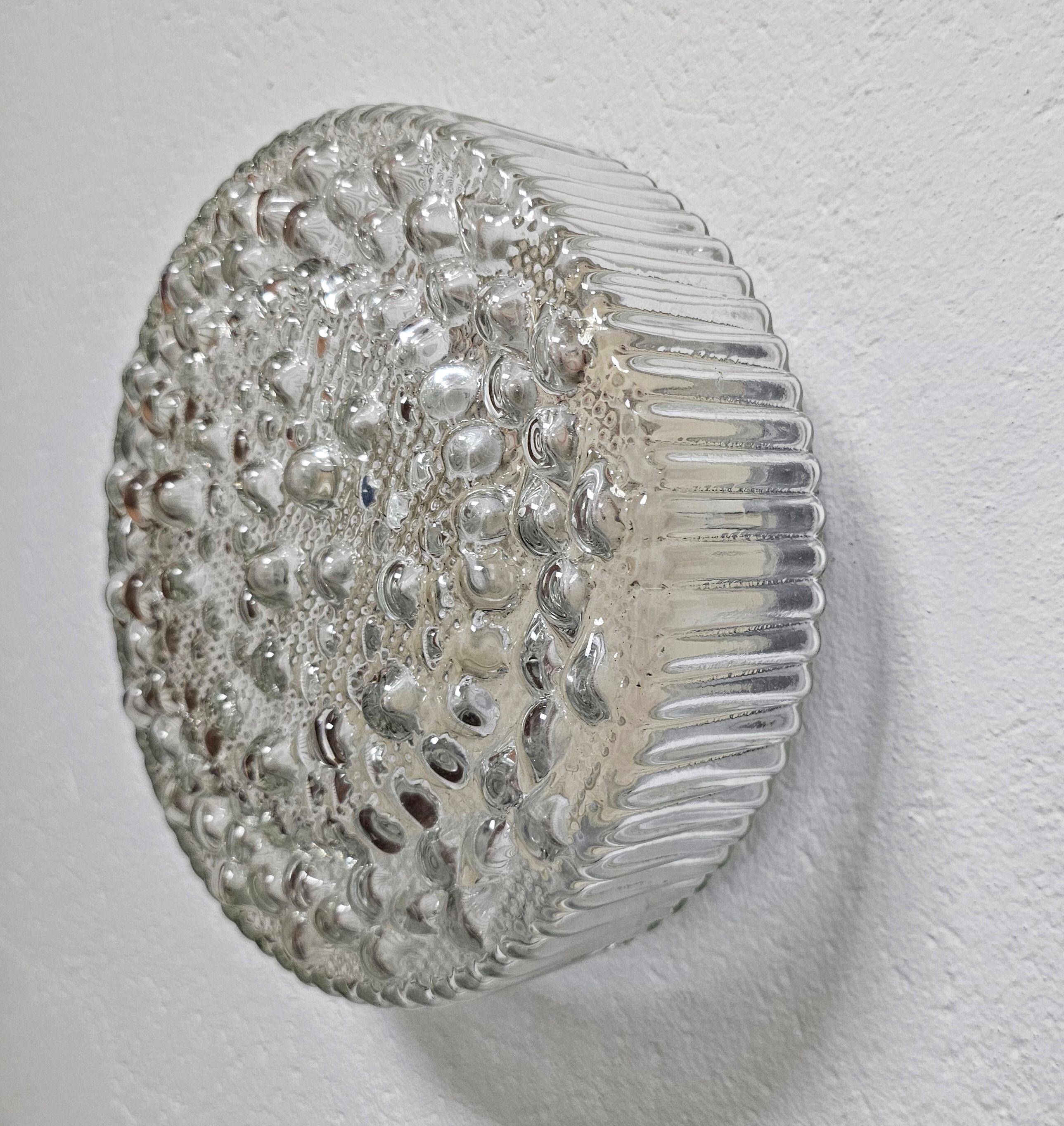 Bubble glass ceiling light mid-century by Motoko Ishii for STAFF