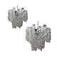 Murano Glass Sputnik Mazzega Style Ludelier, set of 2 or a pair of chandeliers