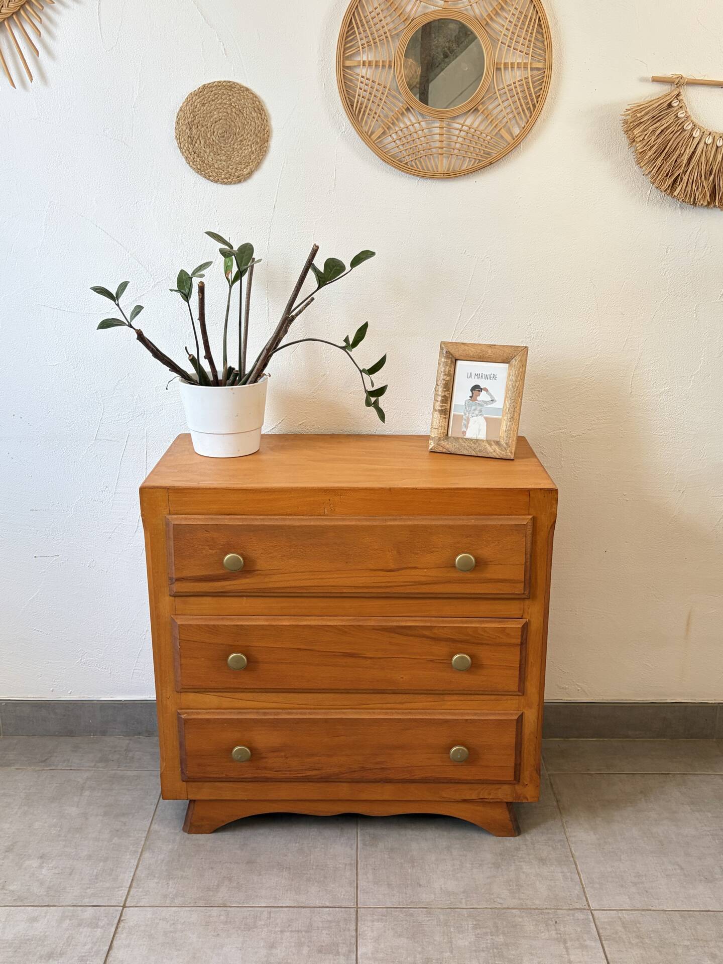 Vintage oak chest of drawers