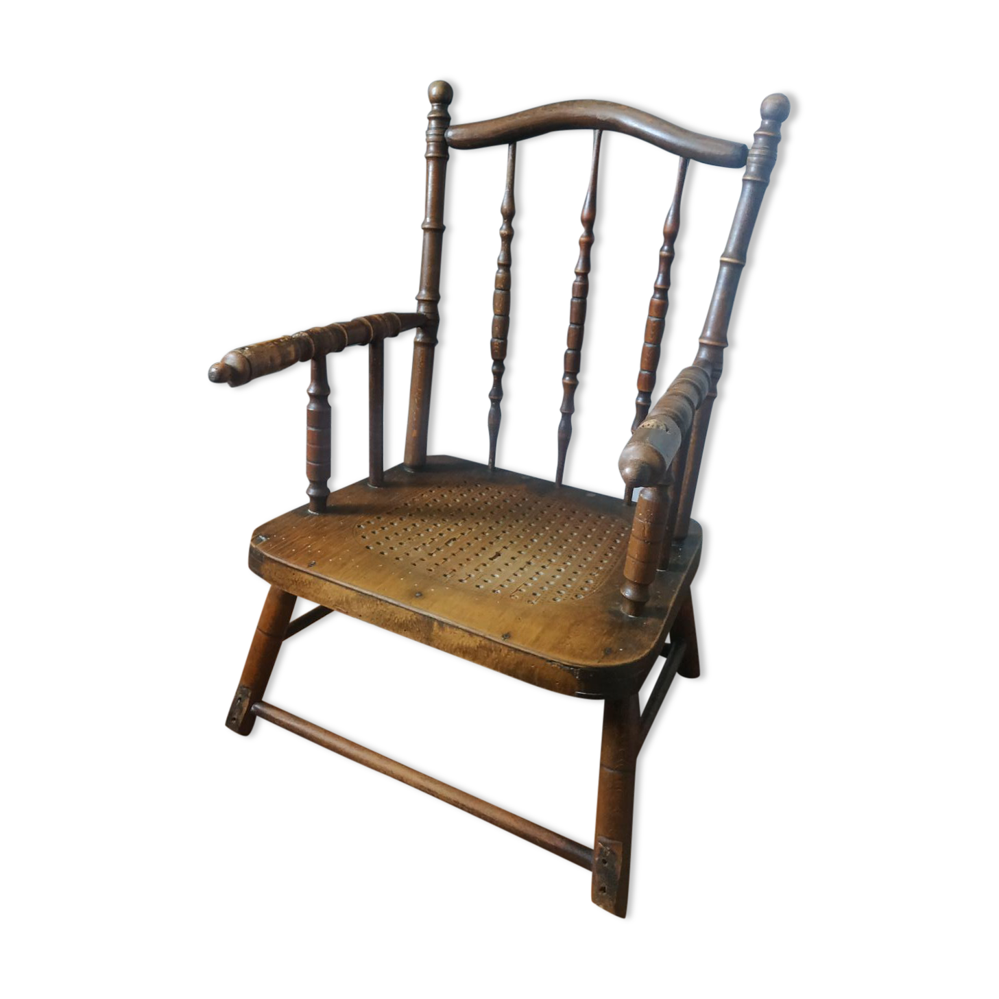 Old seat high chair baby late 19th century
