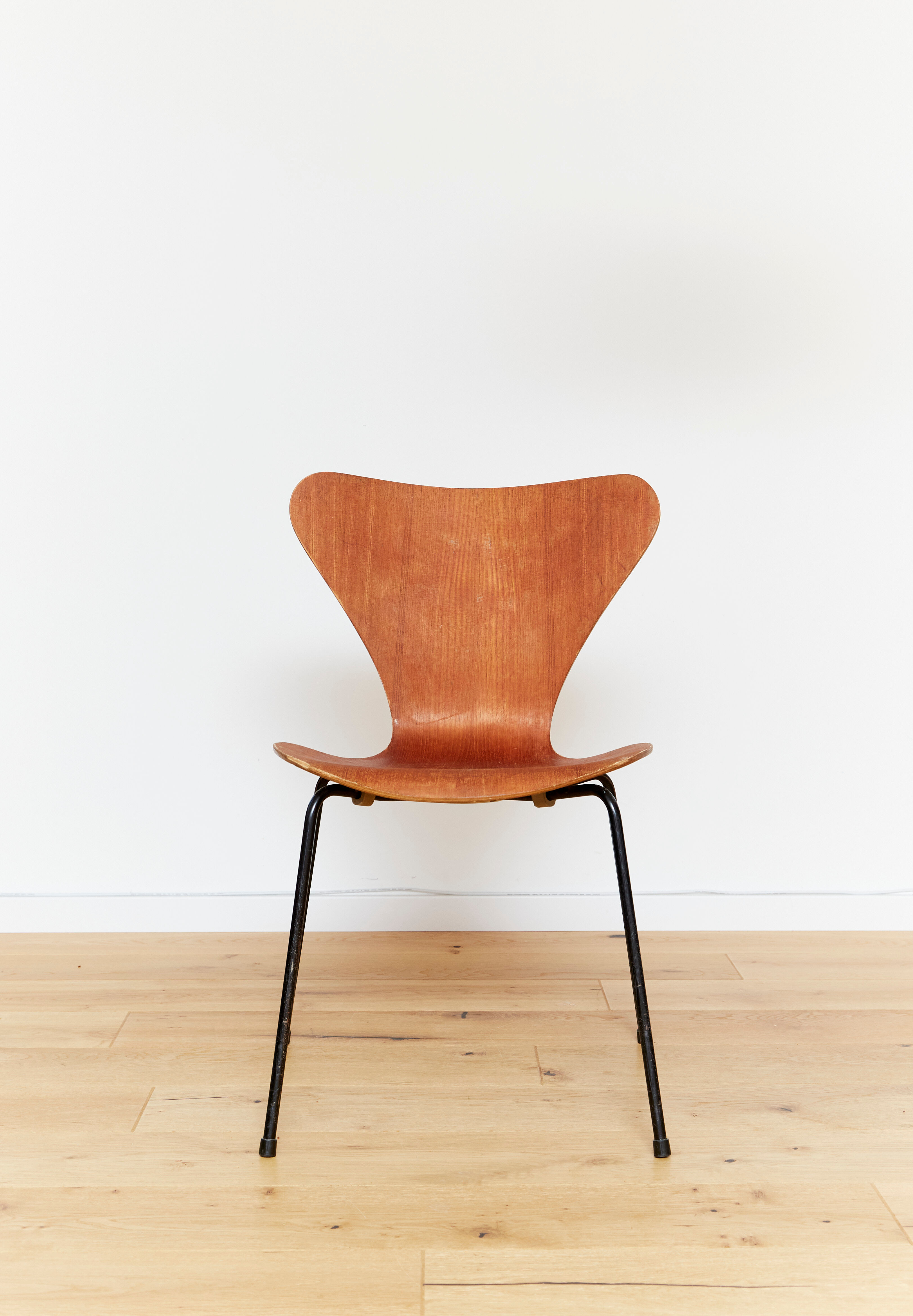 Chaise Arne Jacobsen 3107 en teck pour Fritz Hansen