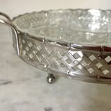 Silver metal aperitif tray circa 1950