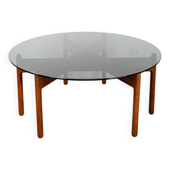 Table Basse en Verre & Teck Grete Jalk