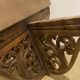Carved mirror with integrated shelf