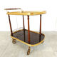 Neoclassical brass drinks trolley, 1960s