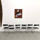 Série de 6 Chaises "Spaghetti" Design Italien Années 80 – Noir & Chrome