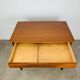 Minimalist Scandinavian teak desk from the 1960s, vintage.