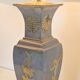 Vintage Asian Table Lamps in Pewter and Brass, 1950s, Set of 2
