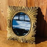 Vintage rectangle sun mirror