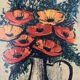 Tableau Bernard Buffet Les Pavots 1964