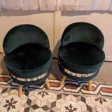 MINI CHAIRS in wood and velvet