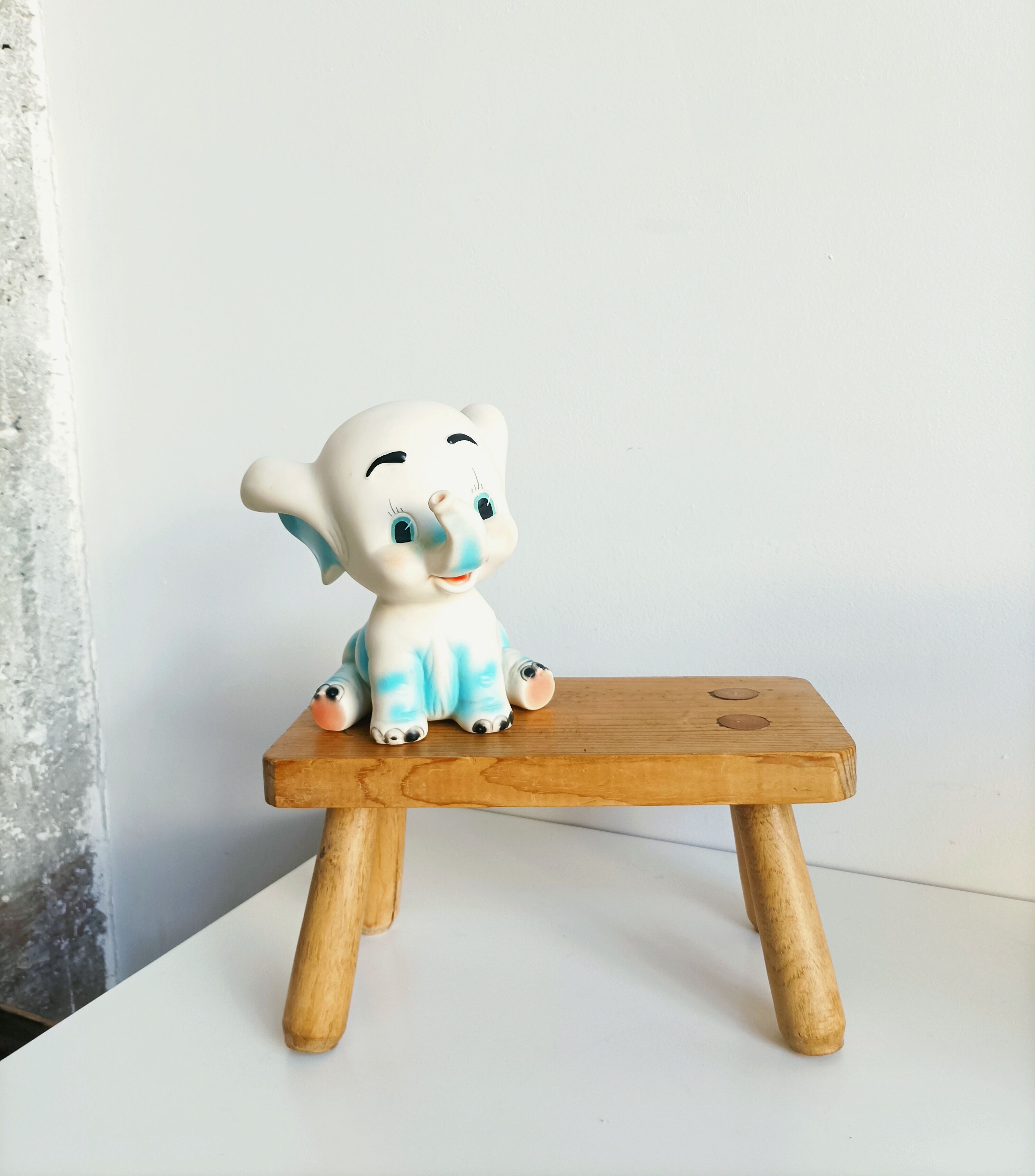 Stool footrest vintage plant holder