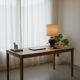 Handcrafted table lamp, ceramic base and Kintsugi with pure silver.