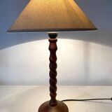 Turned wooden lamp h 50