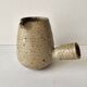 Ceramic stoneware milk jug with spout and signed Corsican pictogram