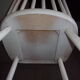 Chaise bois blanc 1950