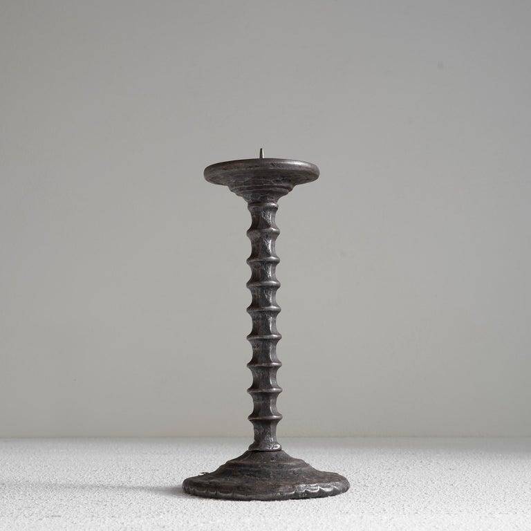 Brutalist chandelier handmade metal