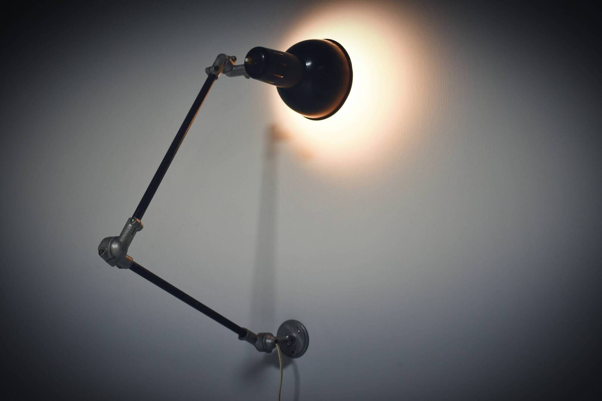 Vintage architect lamp Rijo, Denmark 1950s