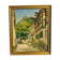 Oil on canvas "Animated village lane" Signed Lespagnol 59 20th century