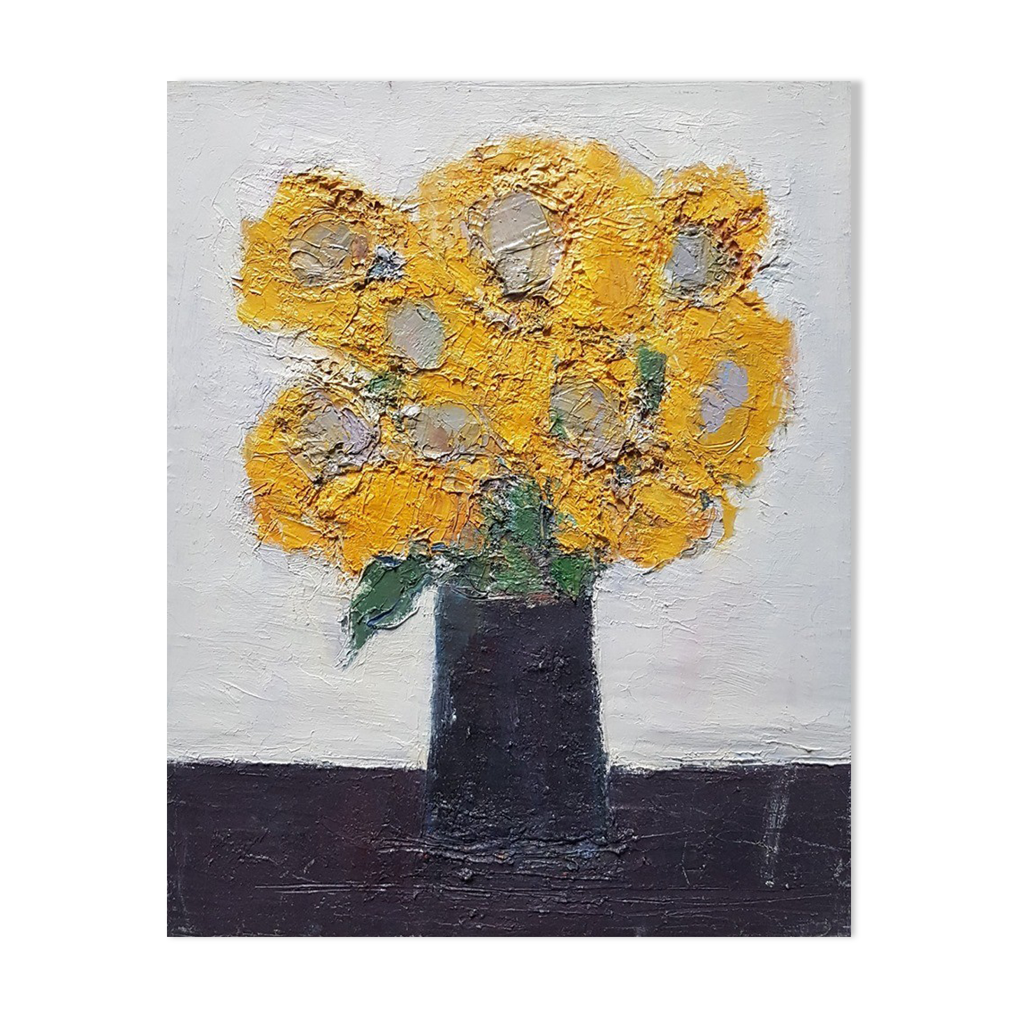 Nagao Usui painting: "Sunflower Bouquet"