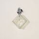 European pressed glass and metal wall light, 1970s
