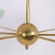 Radiant diablo-shaped chandelier with 12 lights. Contemporary.